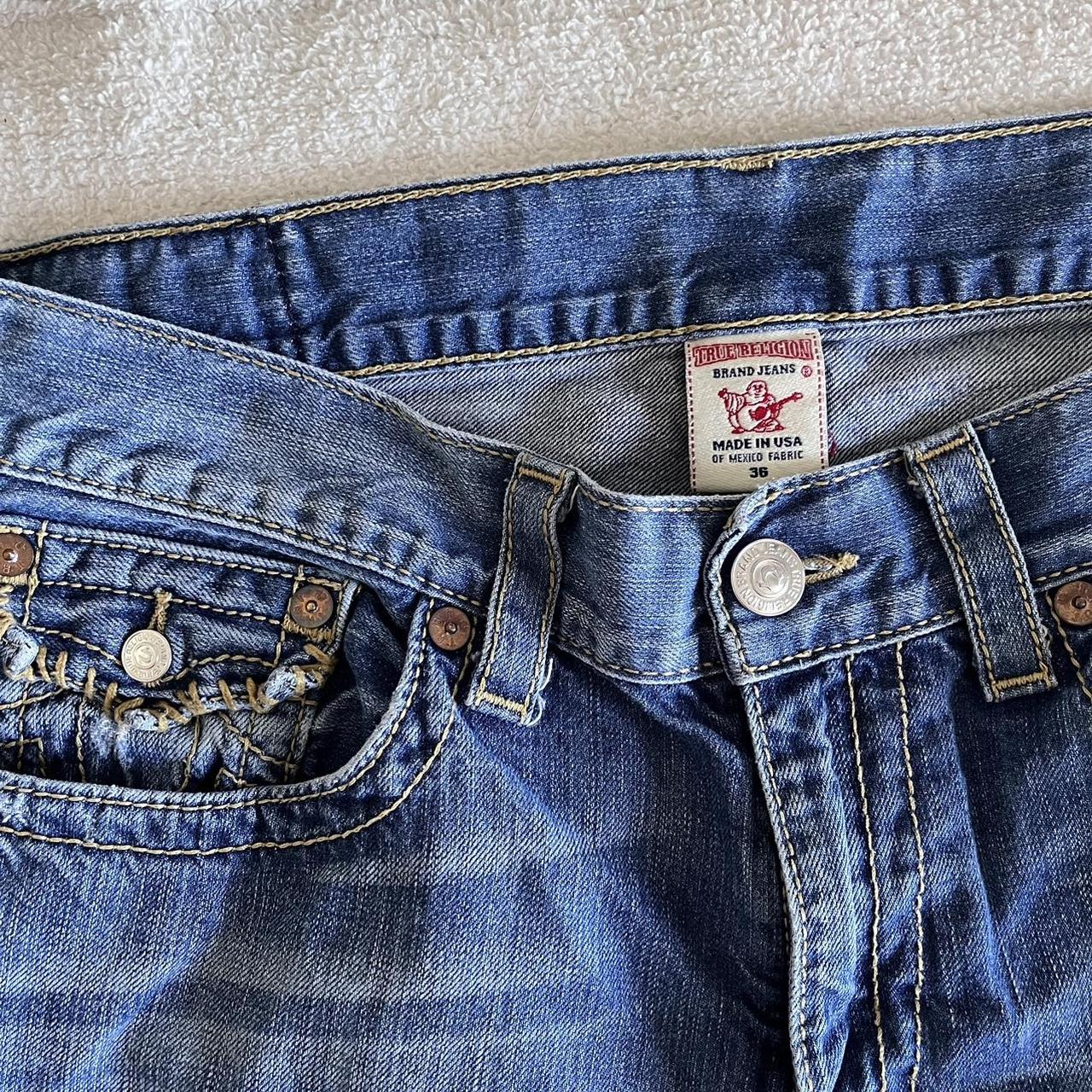 light wash true religion jeans these pants were... - Depop