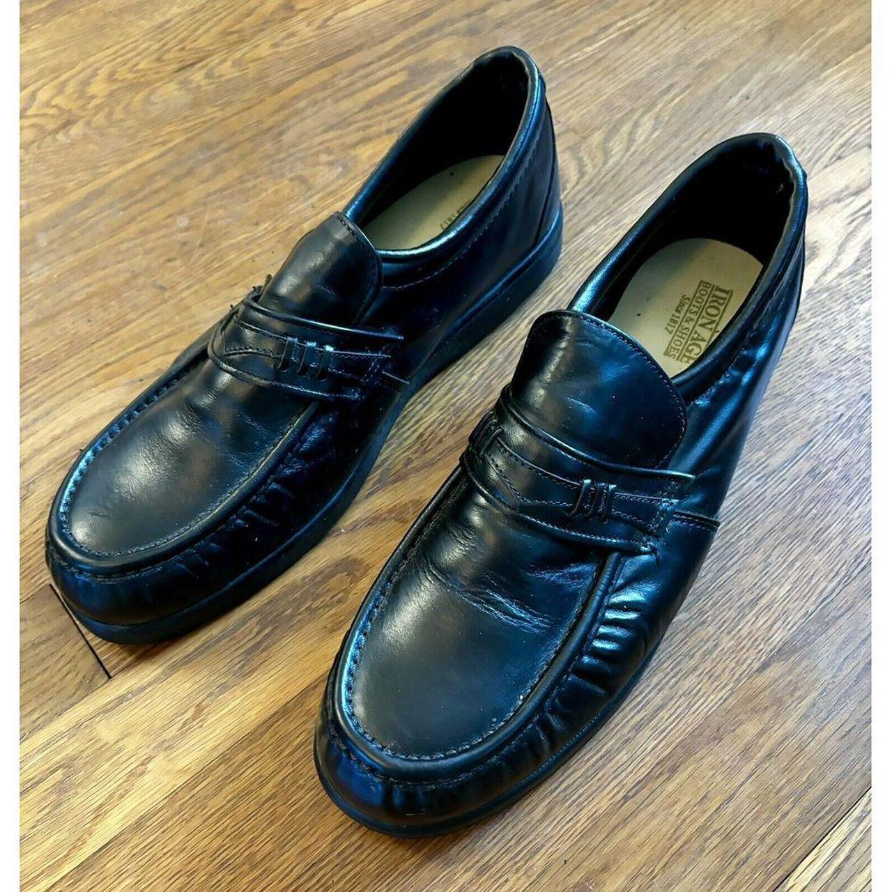 Iron Age Steel Toe Work Safety Black Leather Penny. Depop