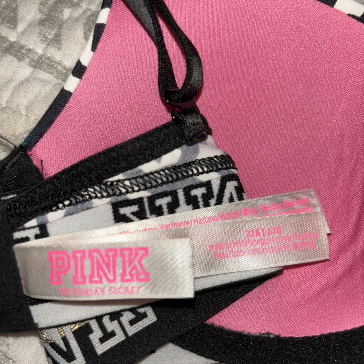 Victoria's Secret PINK bra Size 32D Multicolor, - Depop