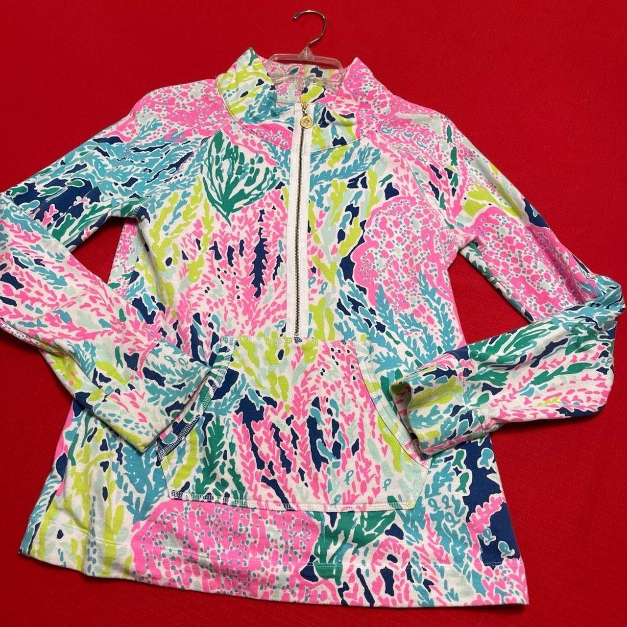 Lilly Pulitzer Let s Cha Cha Popover Sweatshirt Size