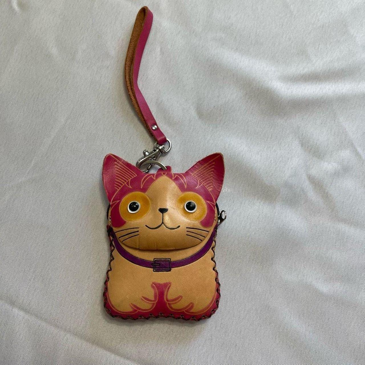 Amazon.com: Vintage Genuine Leather 3D Animal Cat Coin Purse (Green) :  Handmade Products