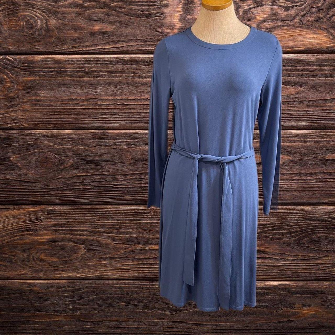NWT J. Jill Wearever Collection Twilight Blue Dress - Depop