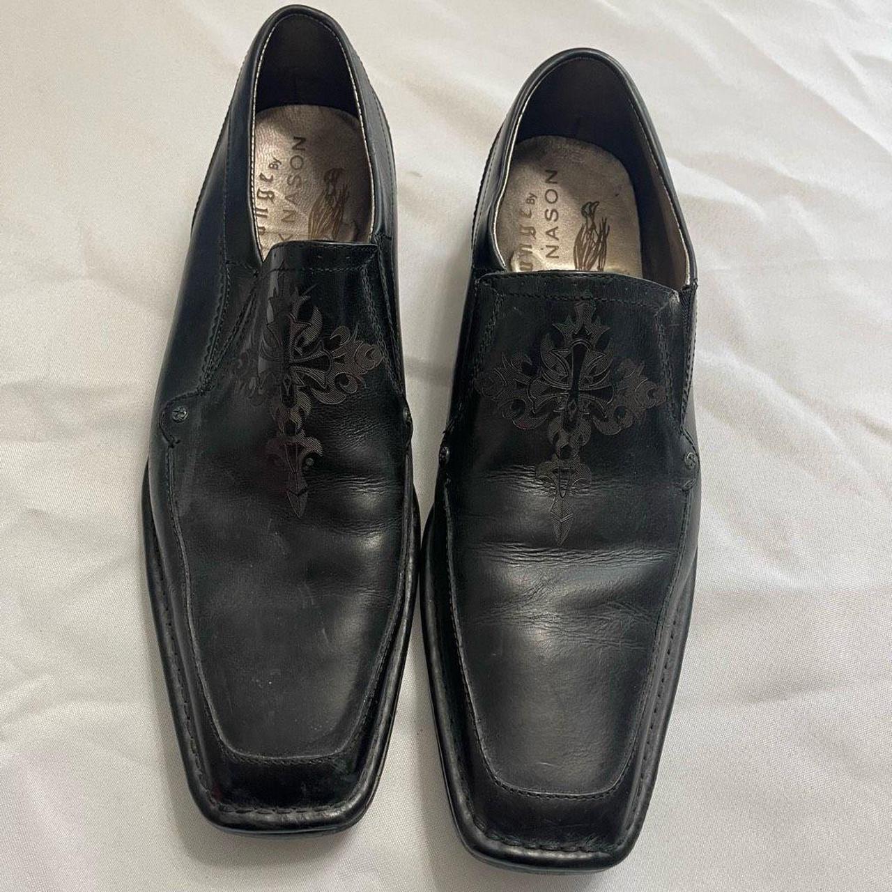Lounge By Mark Nason Black Leather Loafers Shoes... - Depop