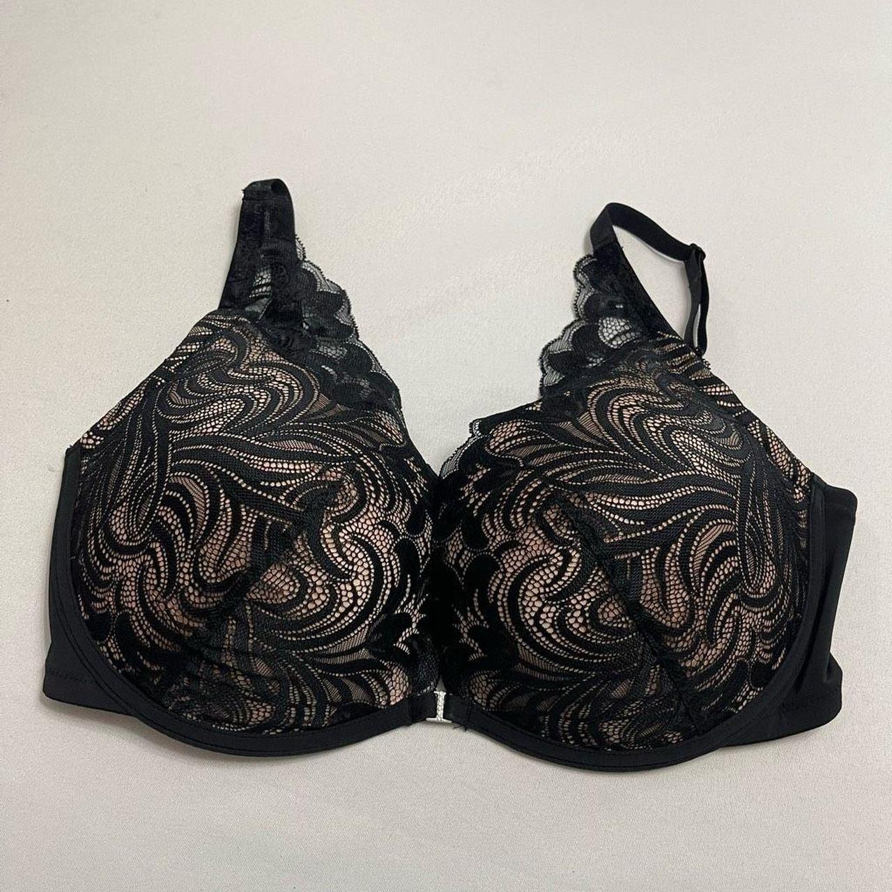 Adored By Adore Me Black Beige Lace Push Up Bra Size - Depop