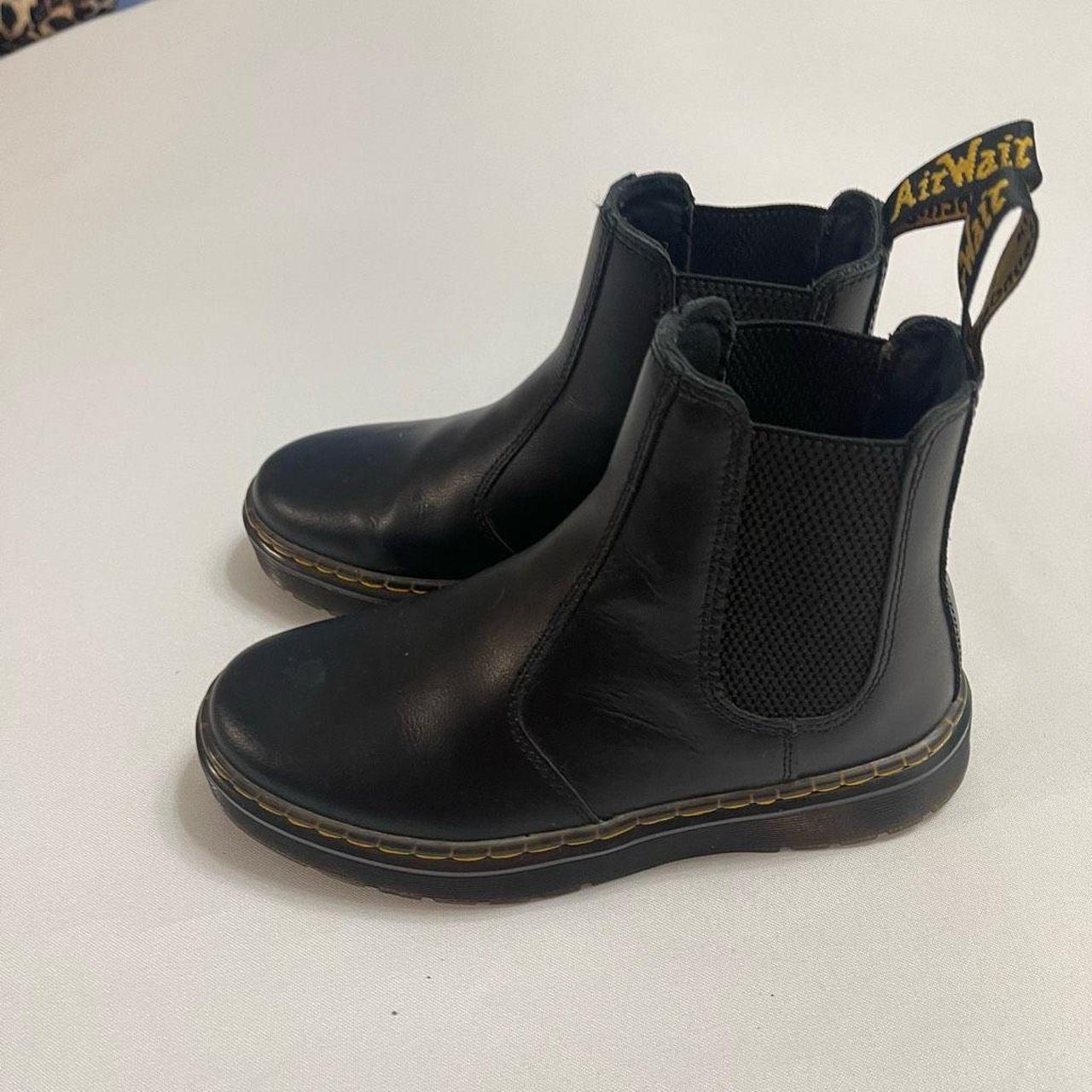 Dr Martens Dorian Chelsea Black Leather Boots Size Depop