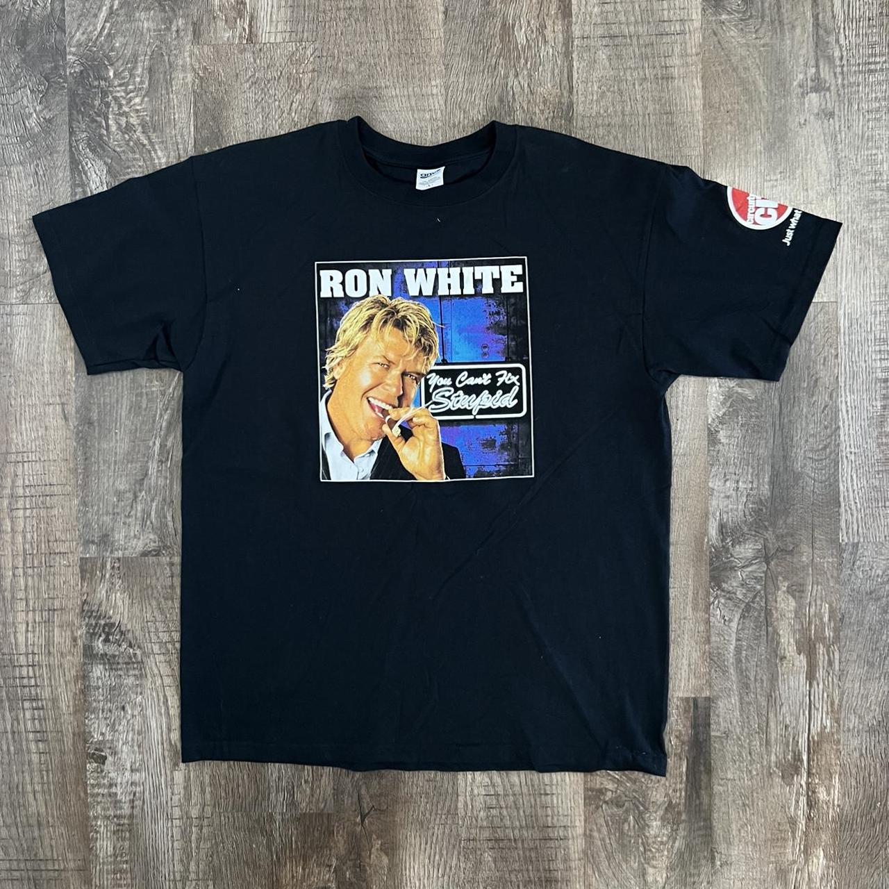 Vintage Ron White Comedy Shirt You can't fix stupid | Depop