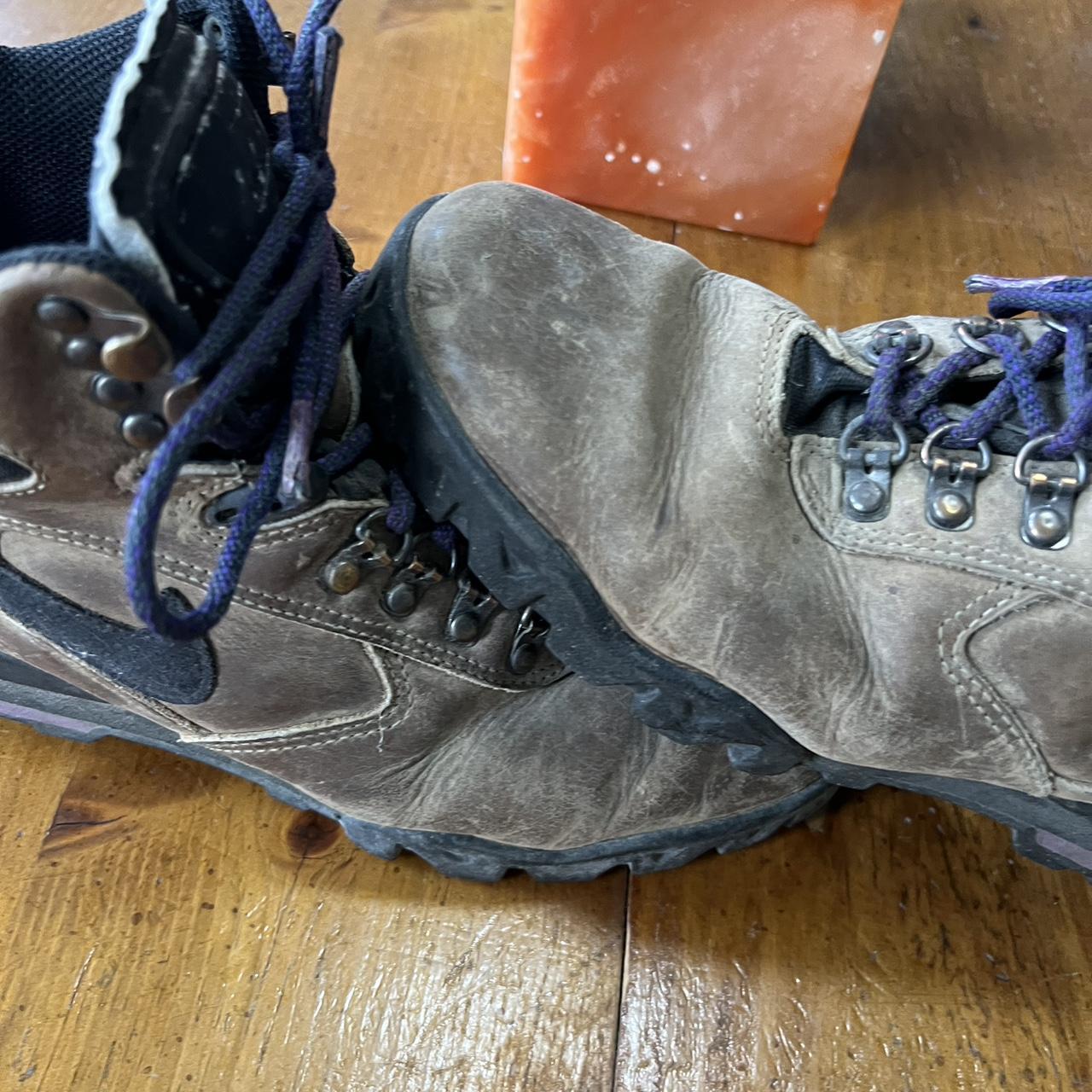 Vintage Nike ACG Boots 90s Purple color pops... - Depop