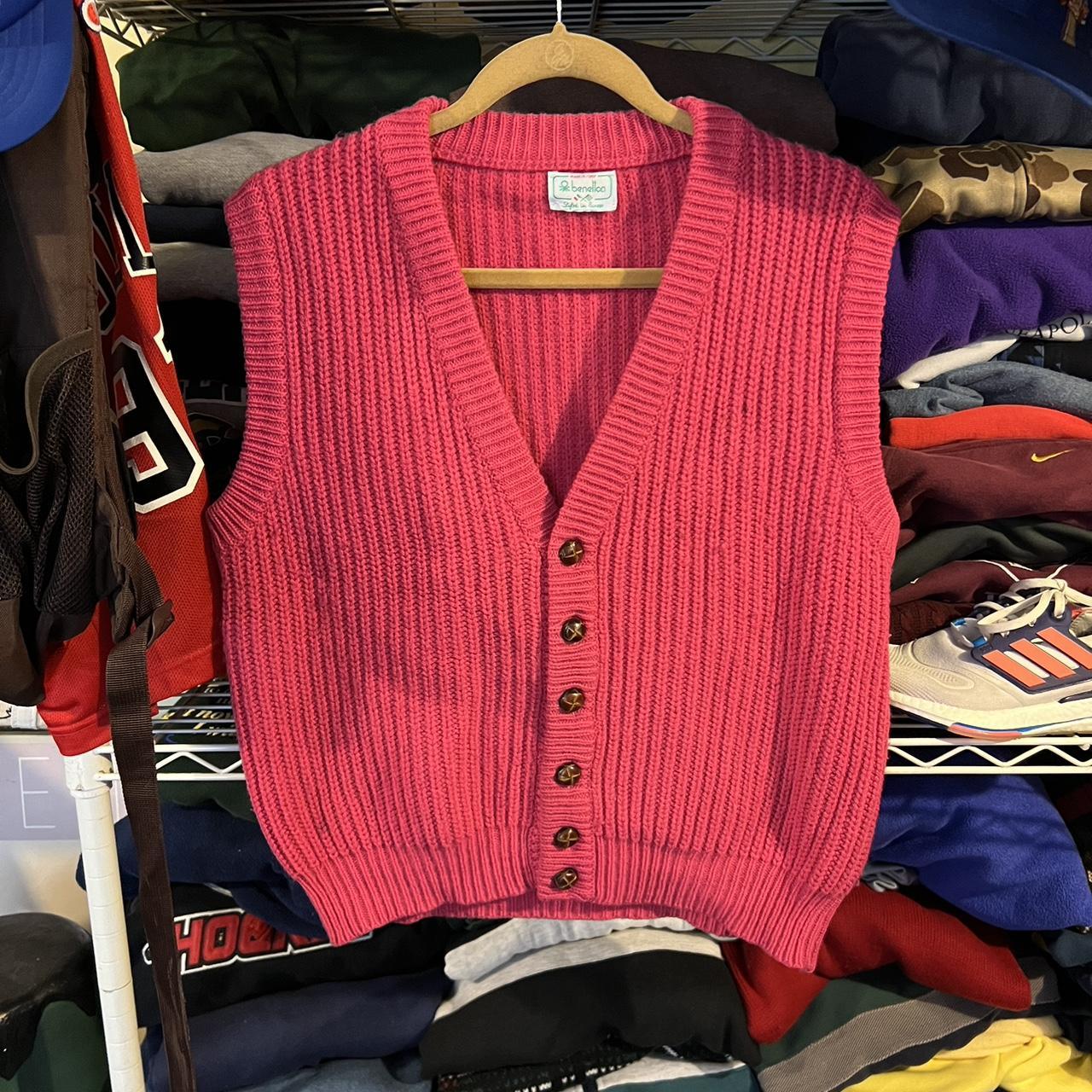 Vintage United Colors Of Benetton Sweater Vest Depop   P0 