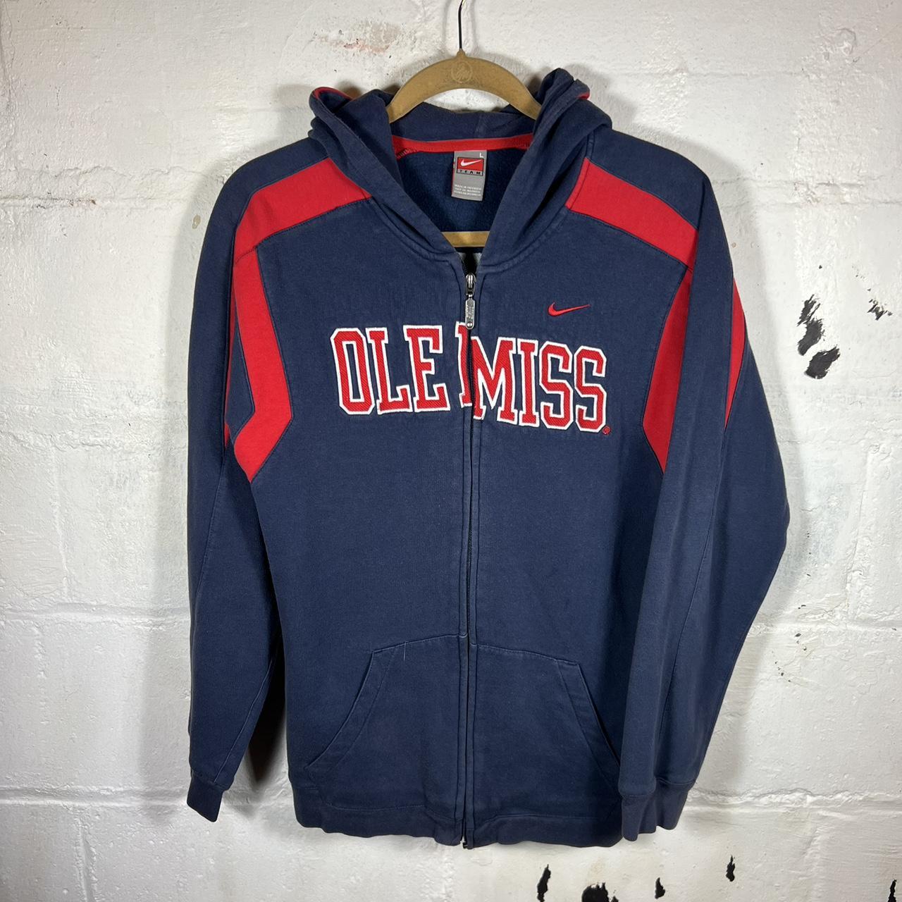 Vintage Ole Miss Nike Hoodie Y2K Size is large Depop