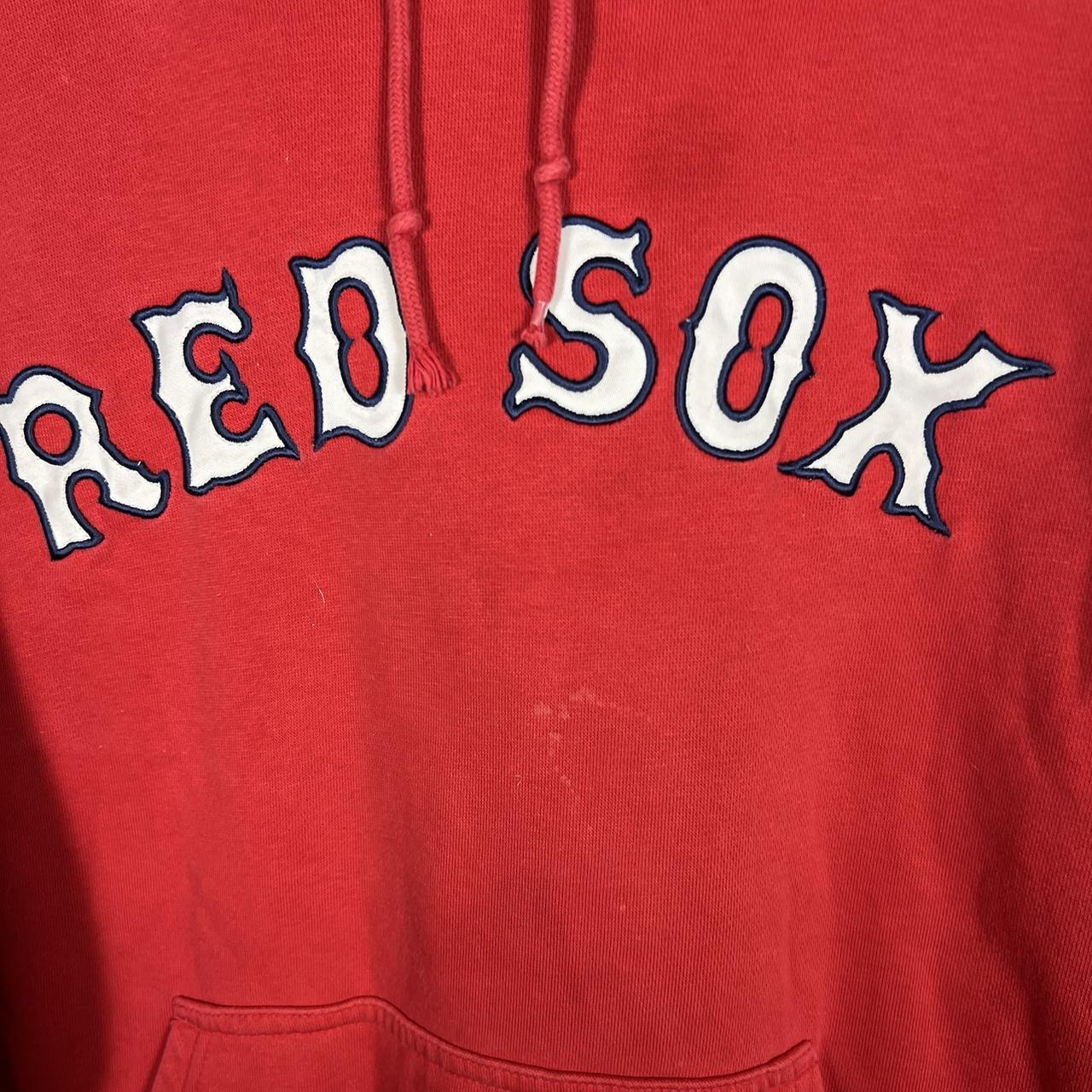 Vintage Boston Red Sox Nike Center Swoosh Hoodie... - Depop