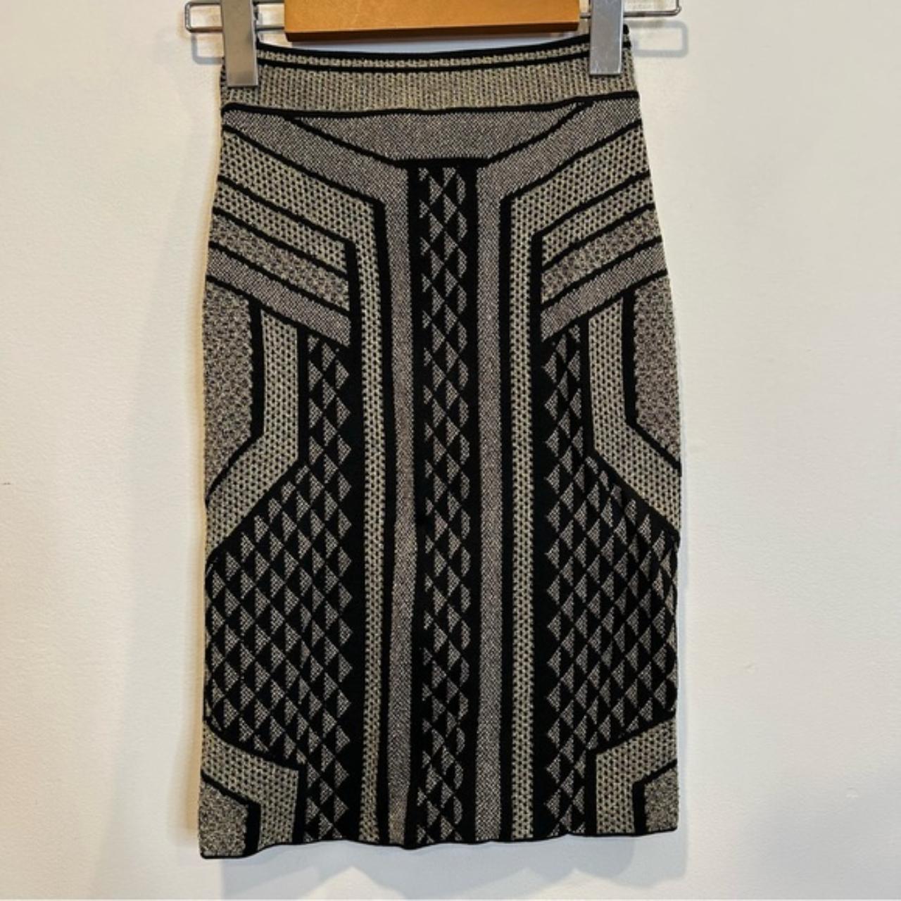 BCBG MAXAZRIA JOSA GEOMETRIC RELIEF High Waist | Depop
