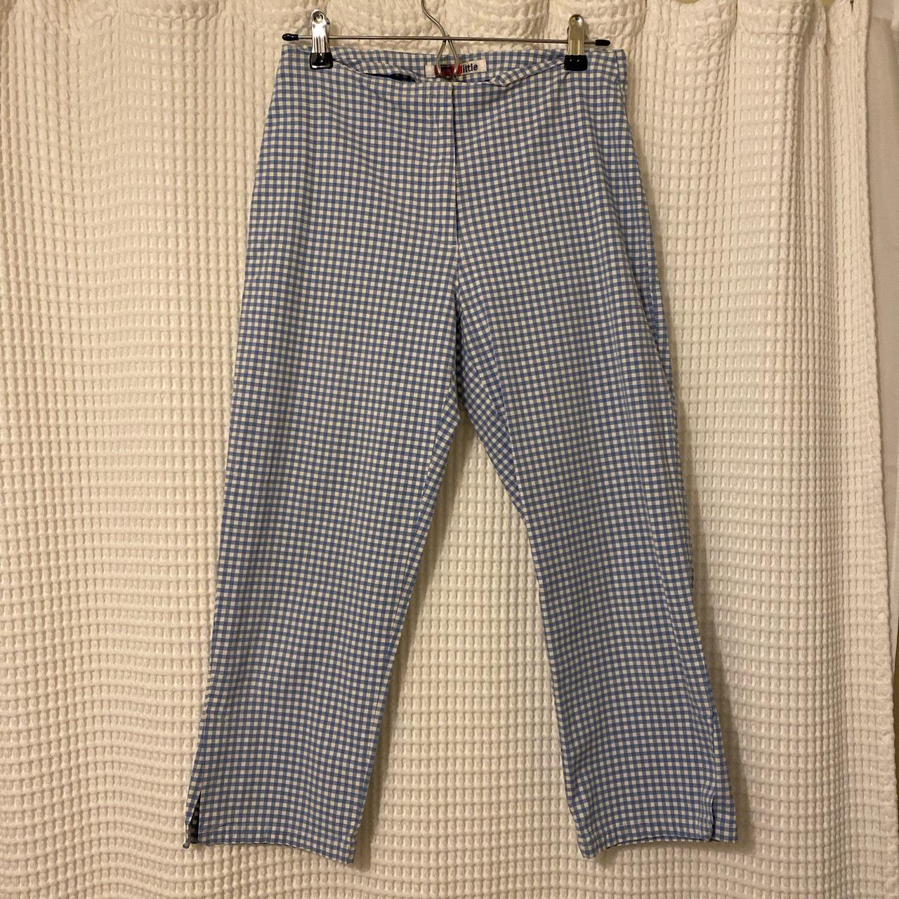 Blue gingham capris! Very 50s Priscilla Presley... - Depop