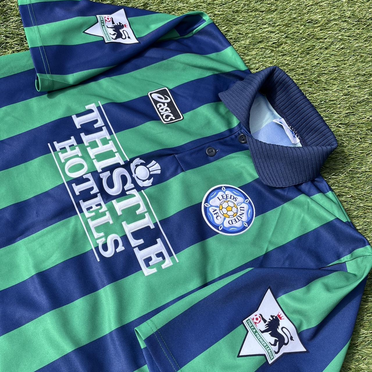 Leeds united asics thistle hotels shirt