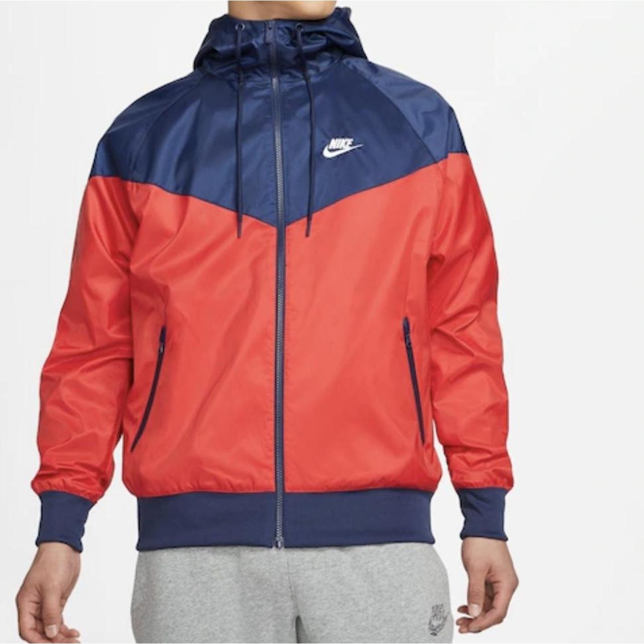 nike windrunner red navy