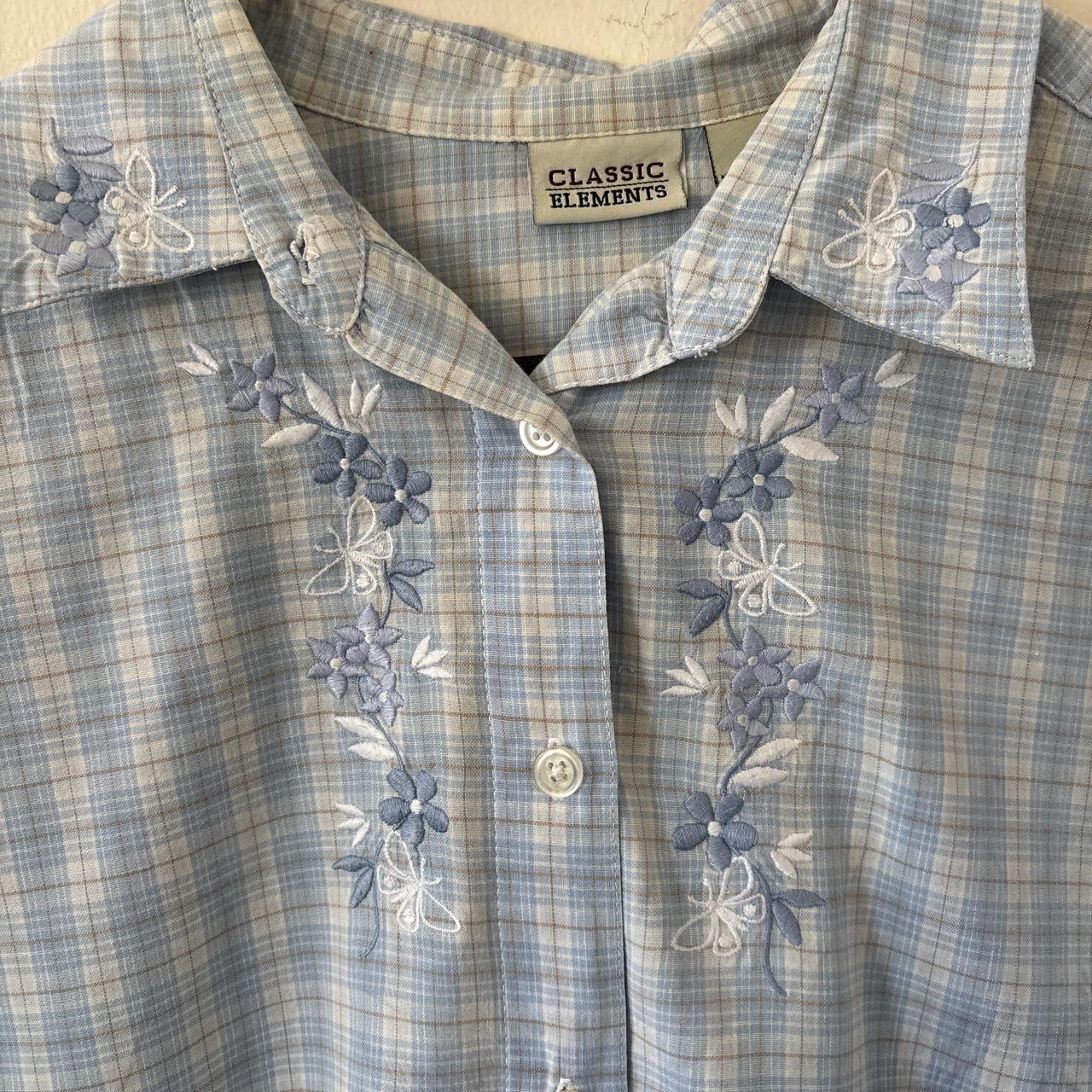 Women's Blouse - Blue - L – Classic Elements Vint… - image 2