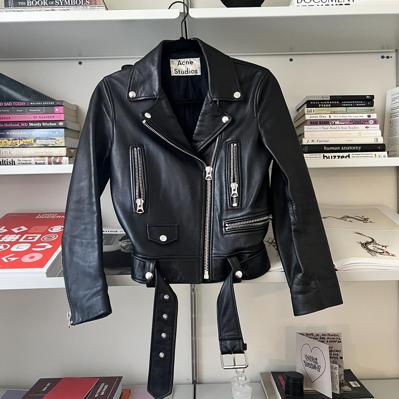ACNE STUDIOS MOCK LEATHER JACKET Size 34 in Depop