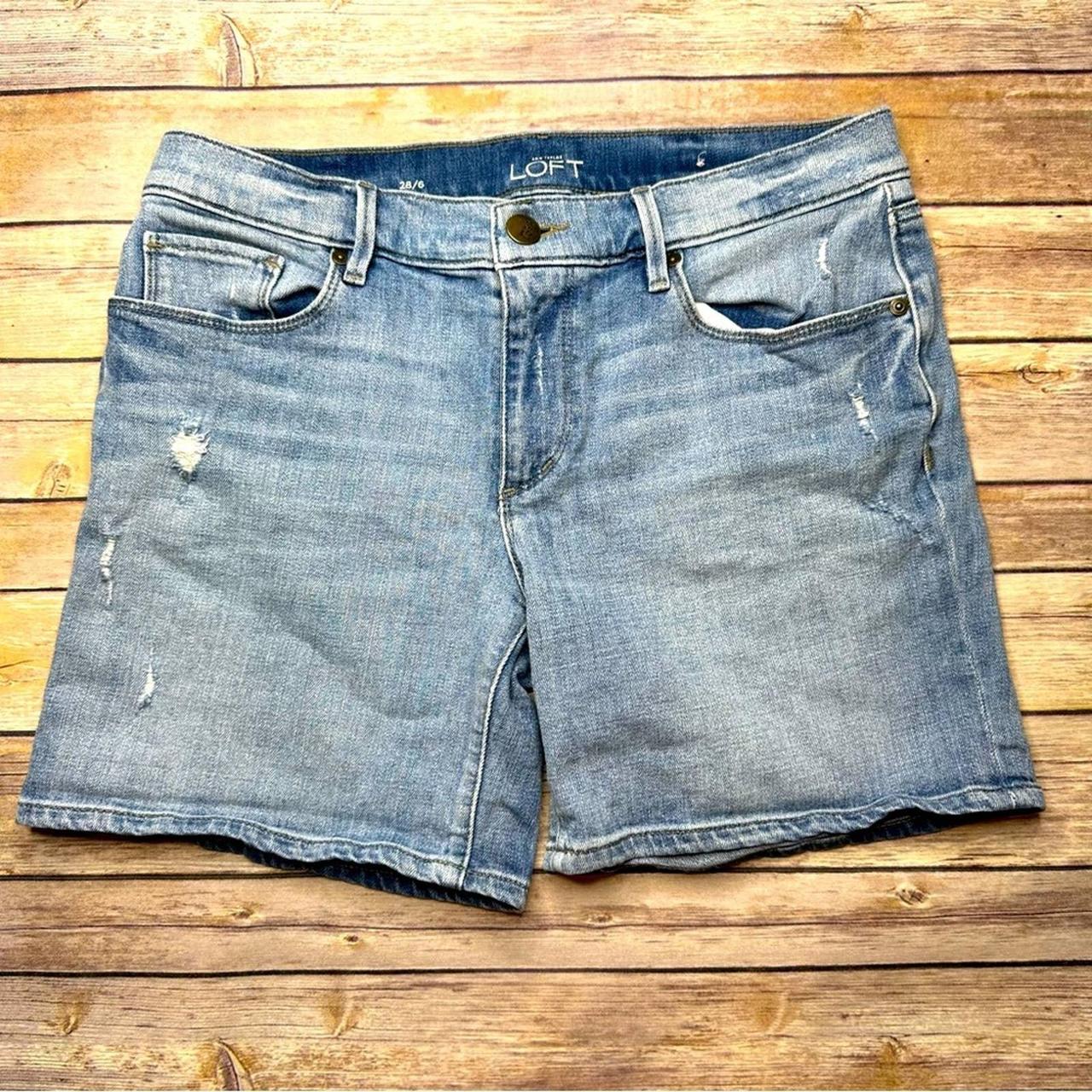 Ann taylor sale loft denim shorts