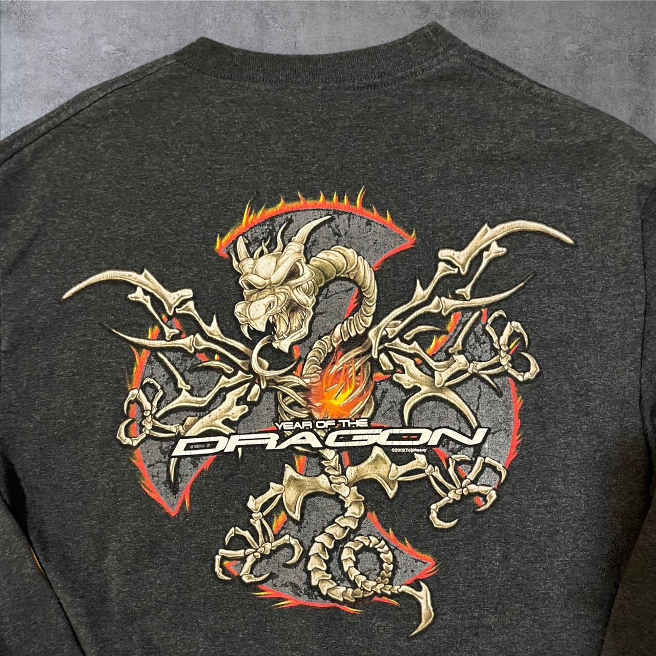 DRAGON LONGSLEEVE T-SHIRT/WHITE – SC WEB STORE