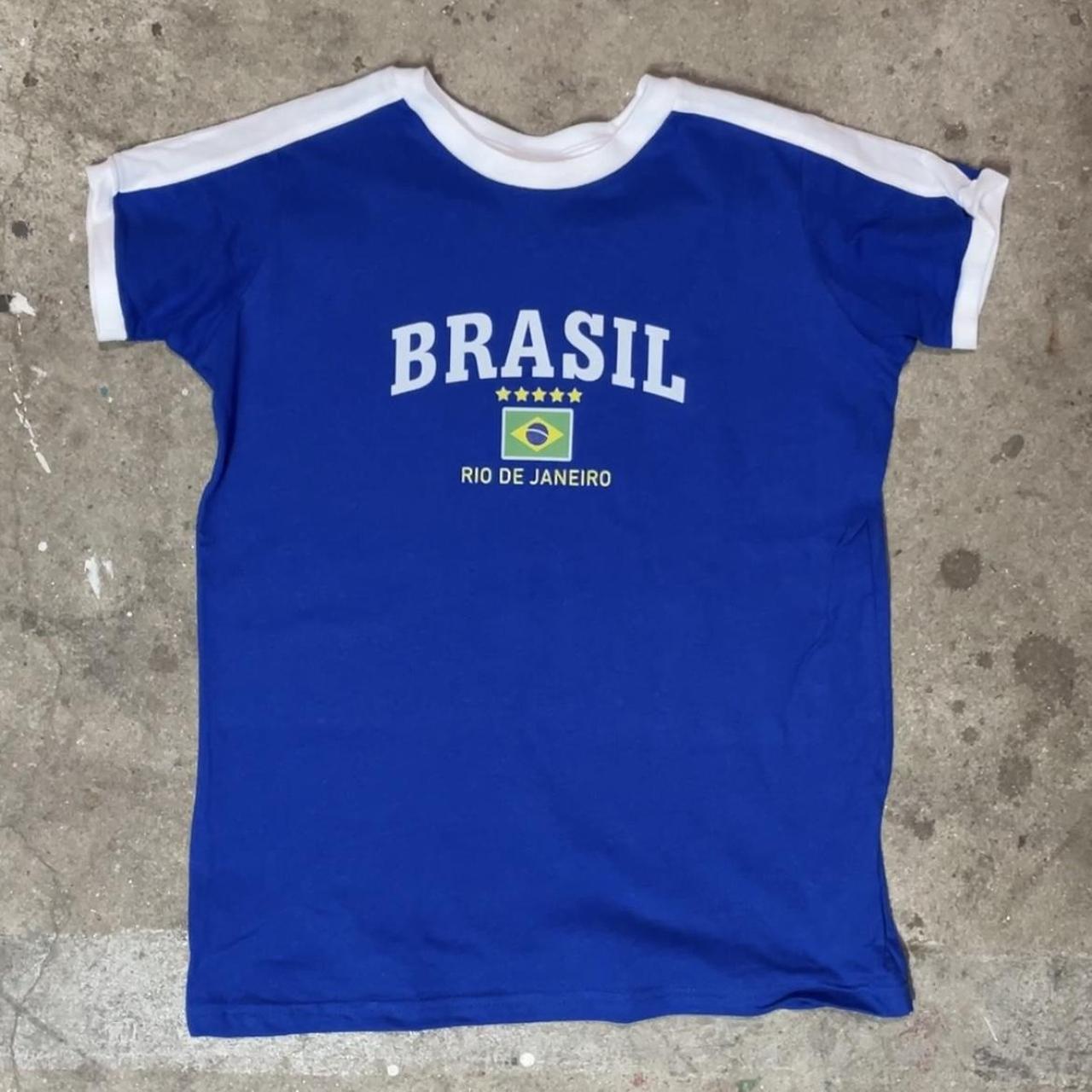 Vintage Brazil World Cup Soccer Jersey #11 - Depop