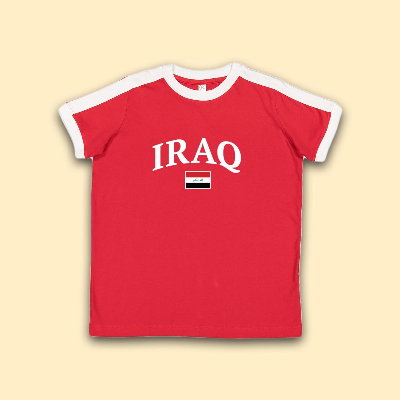 Iraq Womens International Jersey Baby Tee 🇮🇶 Let me... - Depop