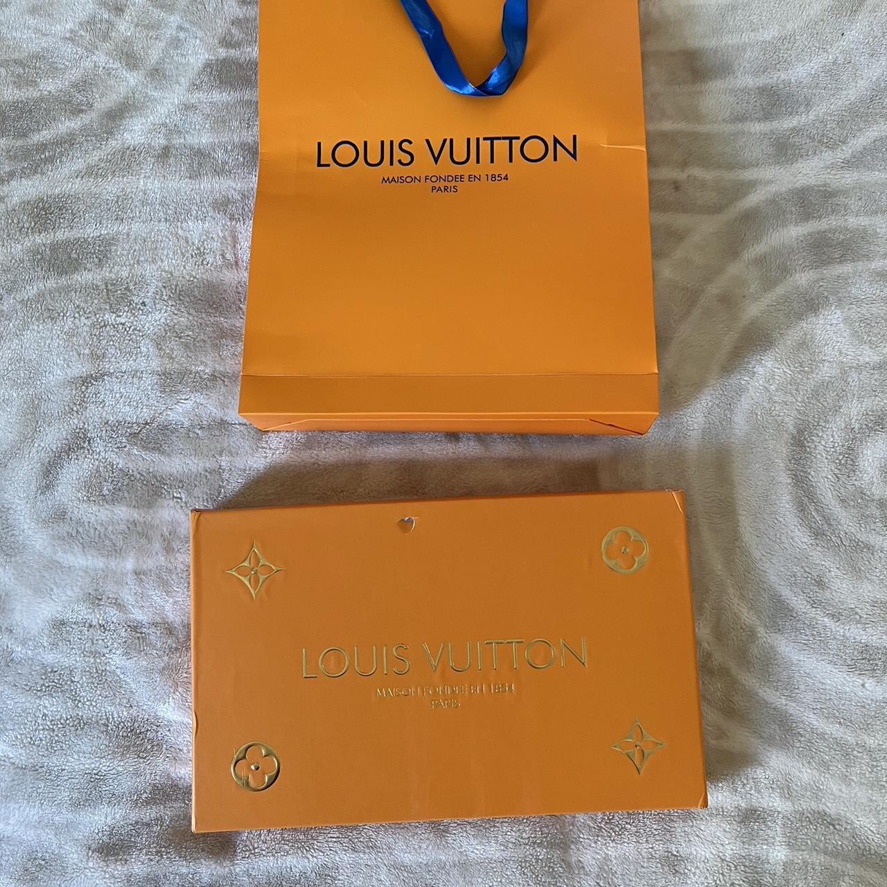 Louis Vuitton Silk Scarf Comes with Box and - Depop