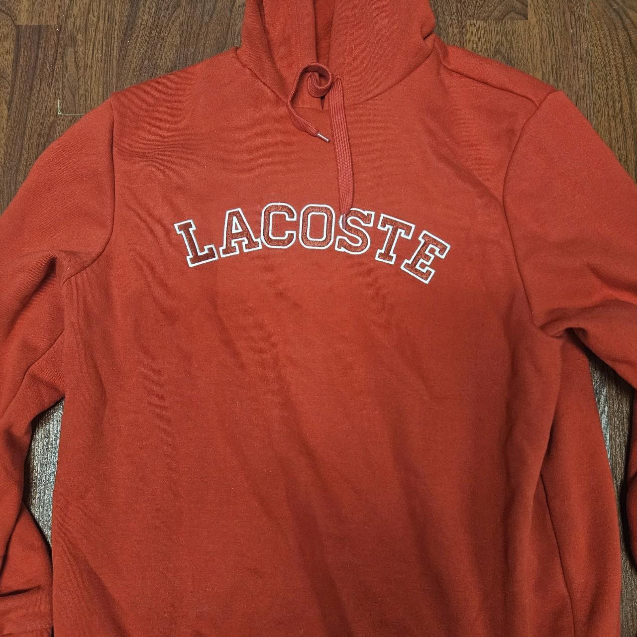 Lacoste red hoodie best sale