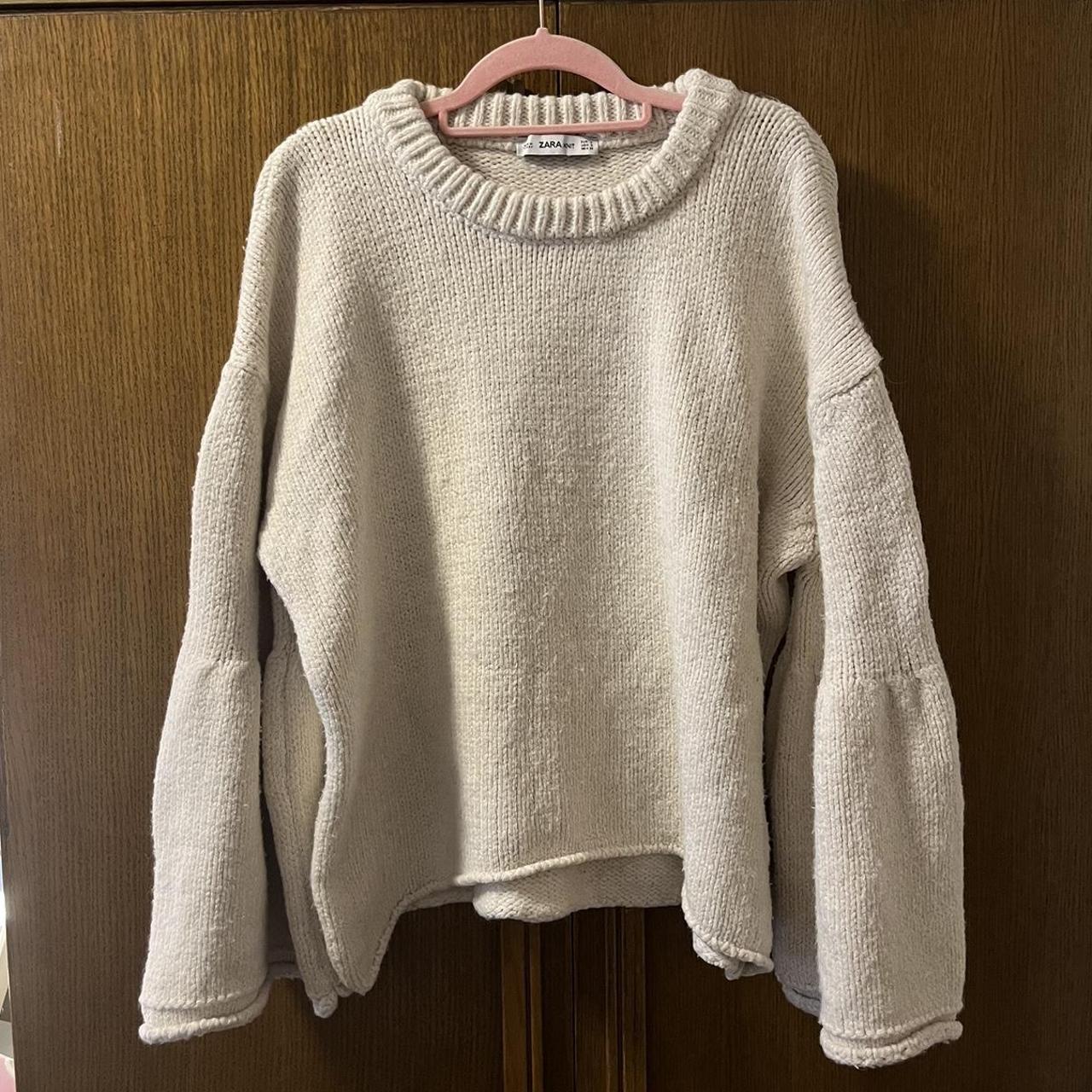 Super cozy Zara sweater 🤎 lightly worn, no major... - Depop