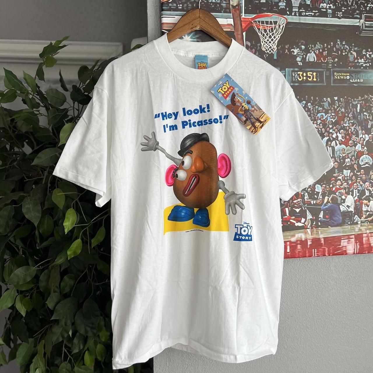 Vintage 1995 Hasbro Baked Potato Tee T-Shirt Toy Story top