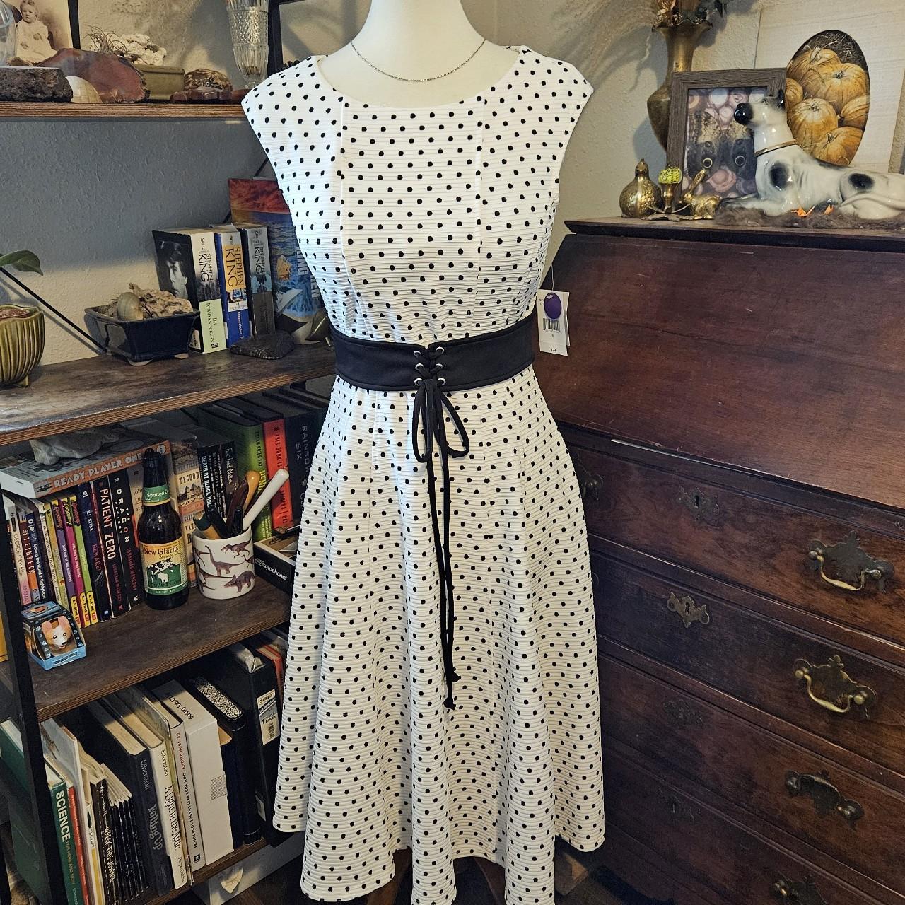 Danny and nicole polka dot dress best sale