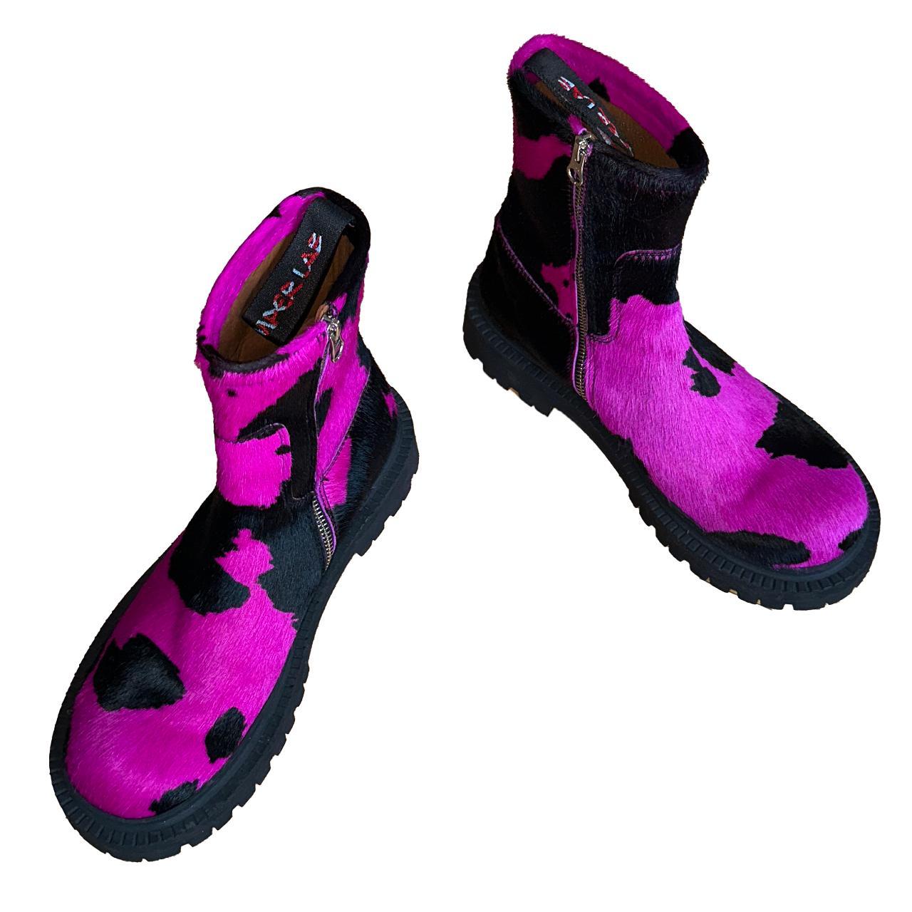 CamperLab Women's Pink and Black Boots (3)