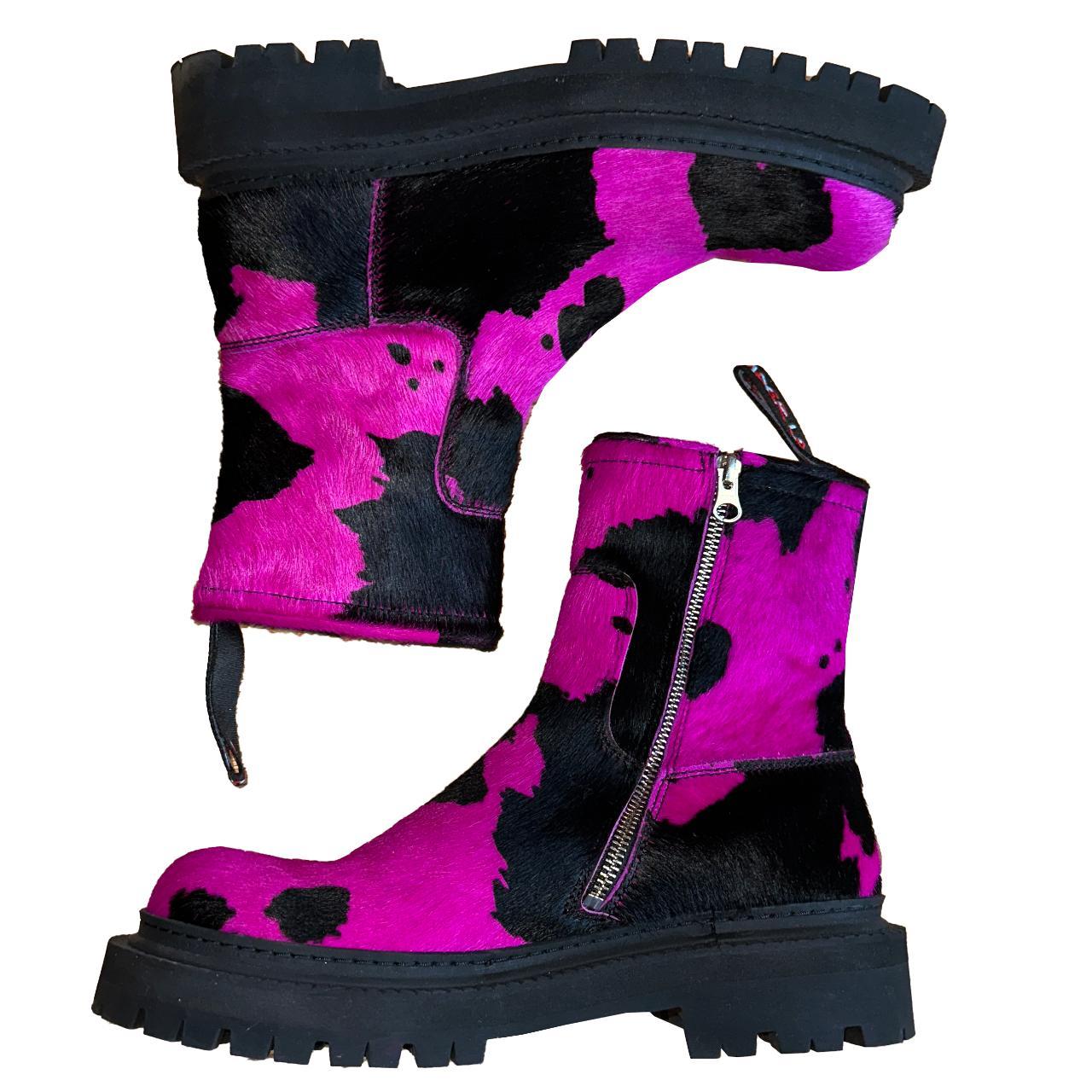 CamperLab Women's Pink and Black Boots