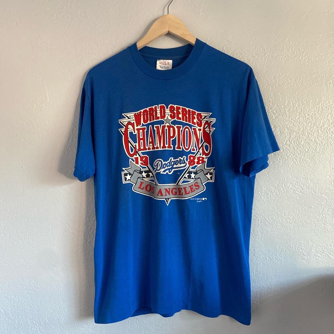 VTG 1988 LA Dodgers World Series T Shirt MADE IN - Depop