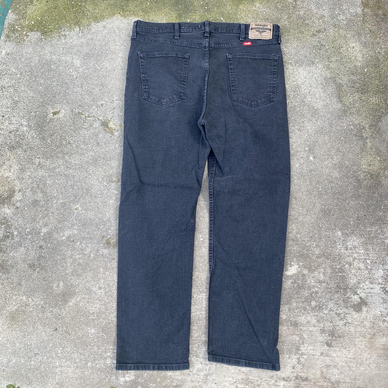 Denim Wranglers Regular Fit Black Wash No... - Depop