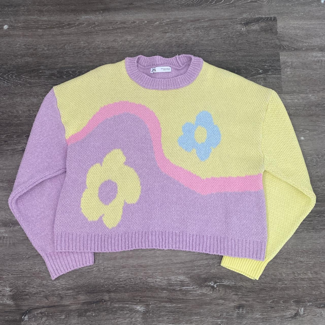 flower sweater zara