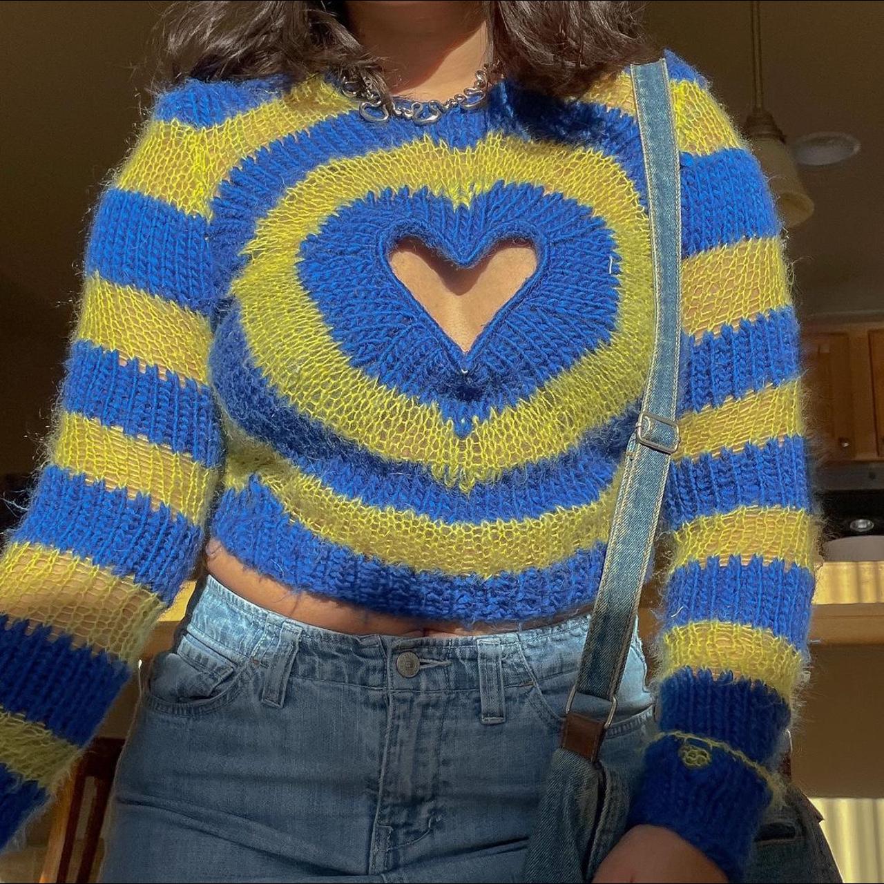 ⭐️ Lirika Matoshi heart cutout sweater... - Depop