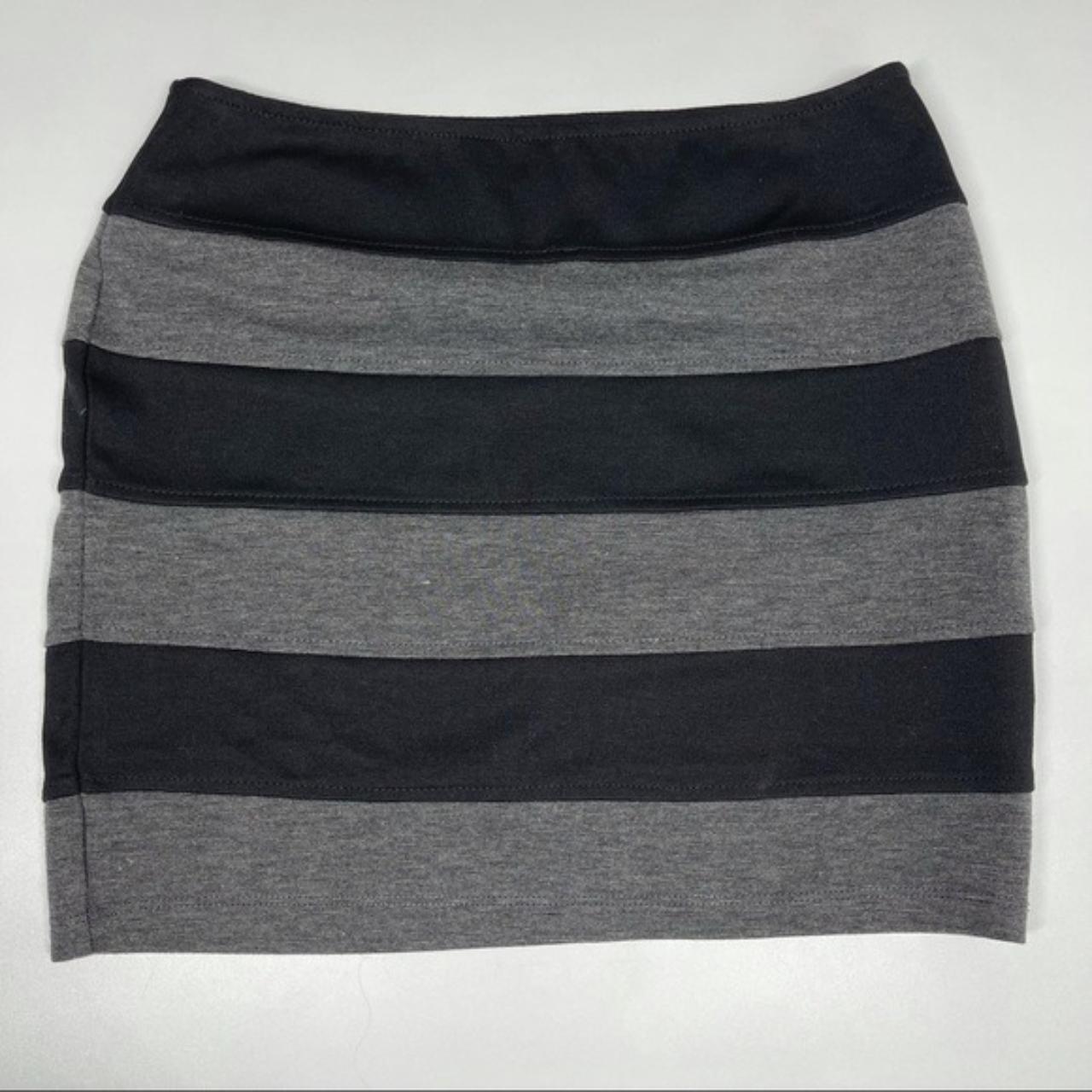 Basic House Skirt - black and gray - tight fitting -... - Depop