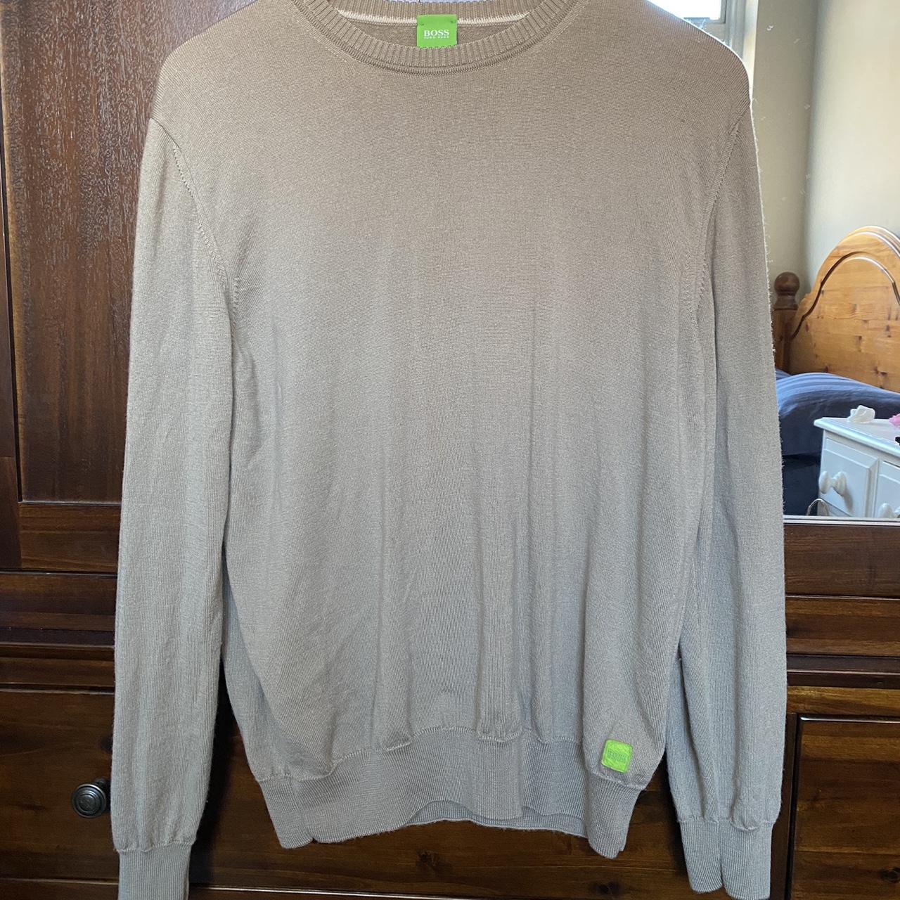 Hugo boss cream deals jumper