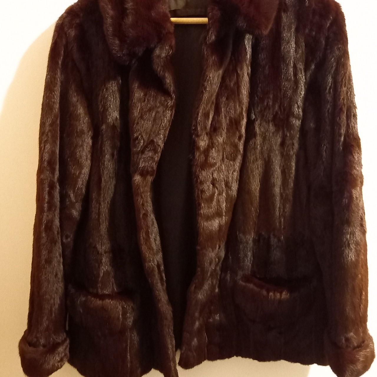 Ellis Barker Furs 50s vintage real mink fur coat Is... - Depop