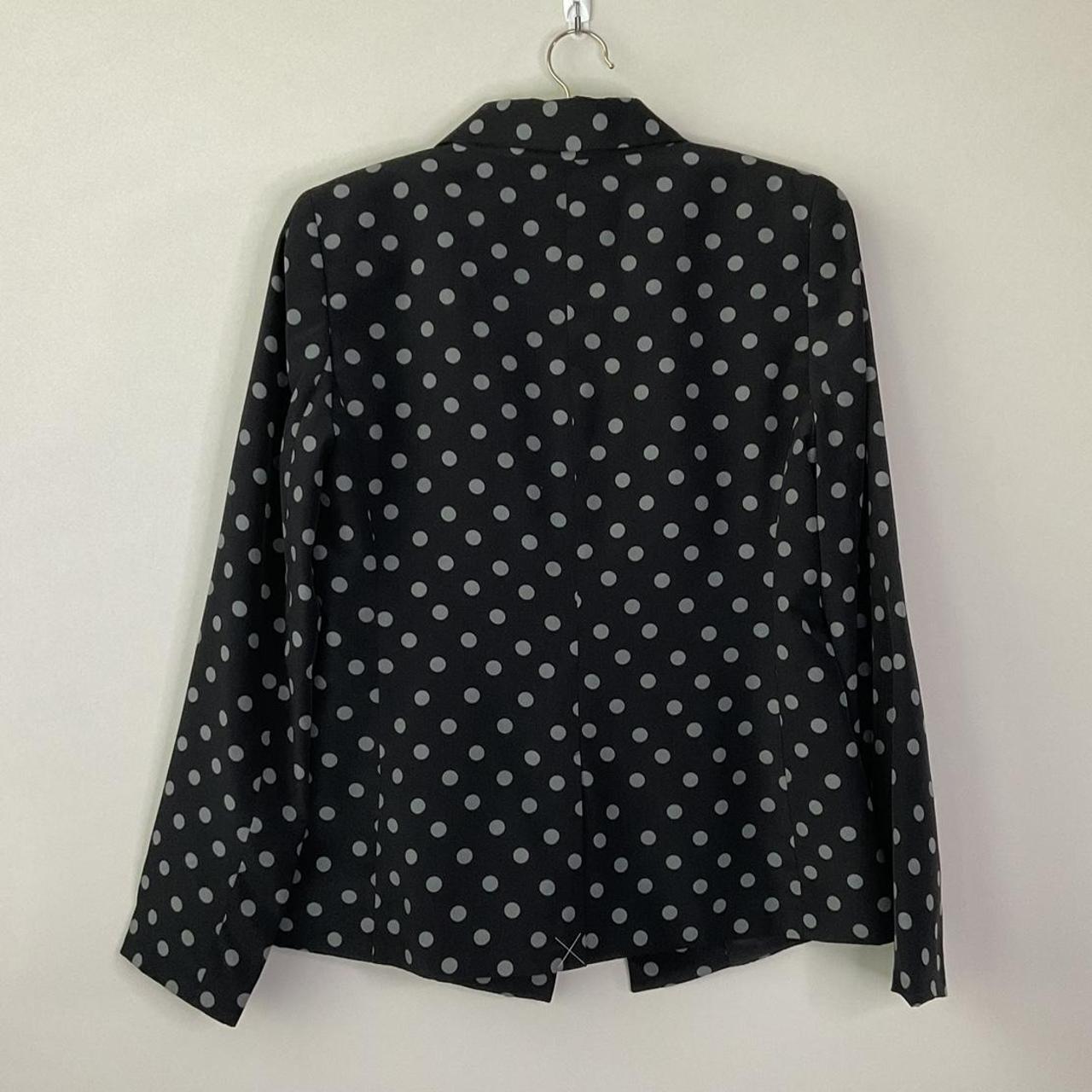 Vintage S Ann Taylor Loft Polka Dot Satin Blazer Depop