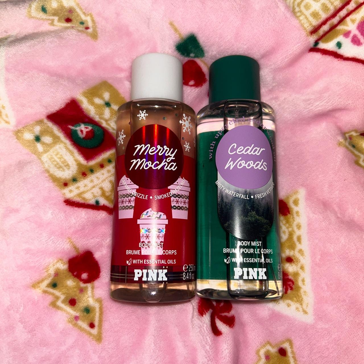 bundle of 2 victoria secret body mist merry mocha