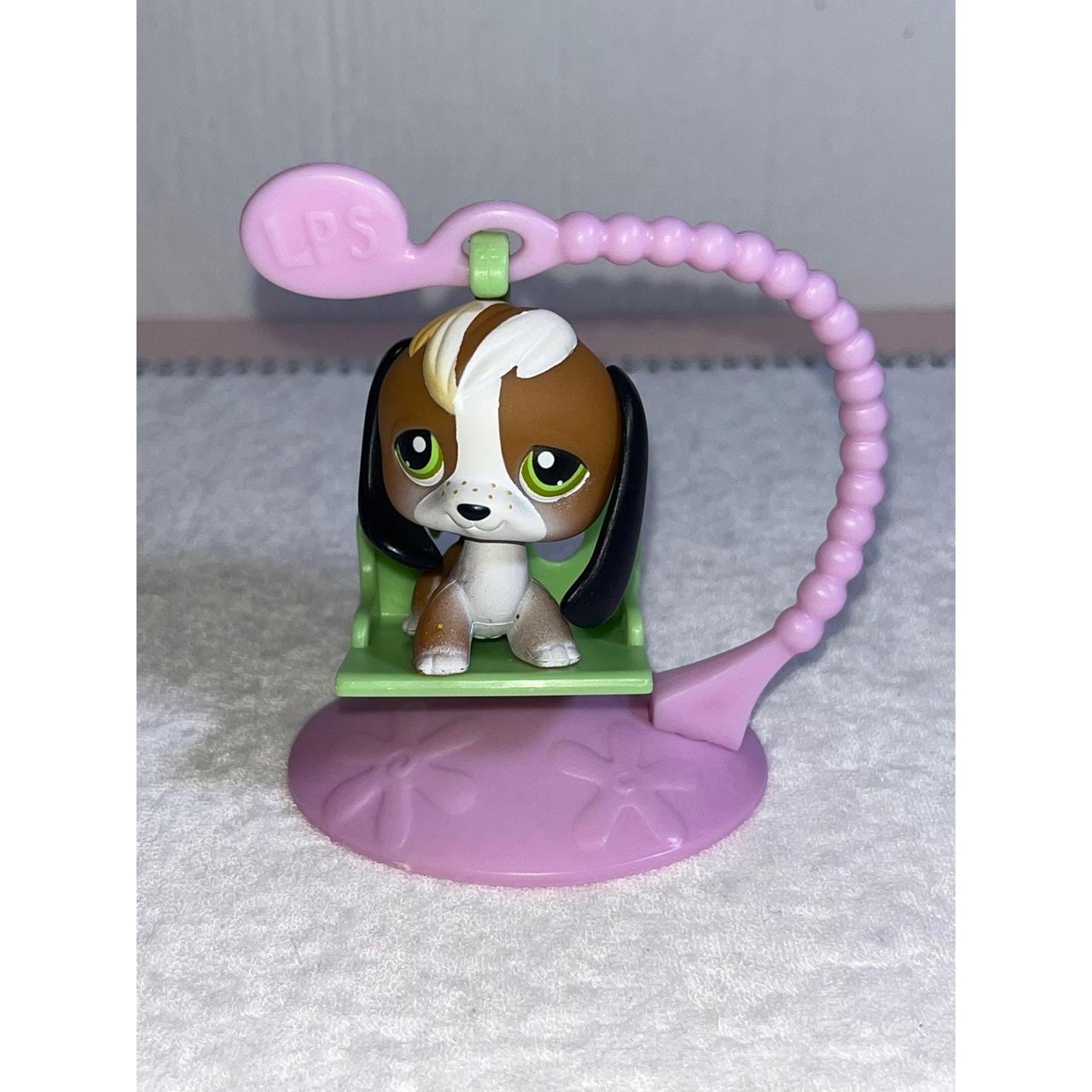 LPS Beagle Green eyes Pink Magnet Good Condition #113 Depop