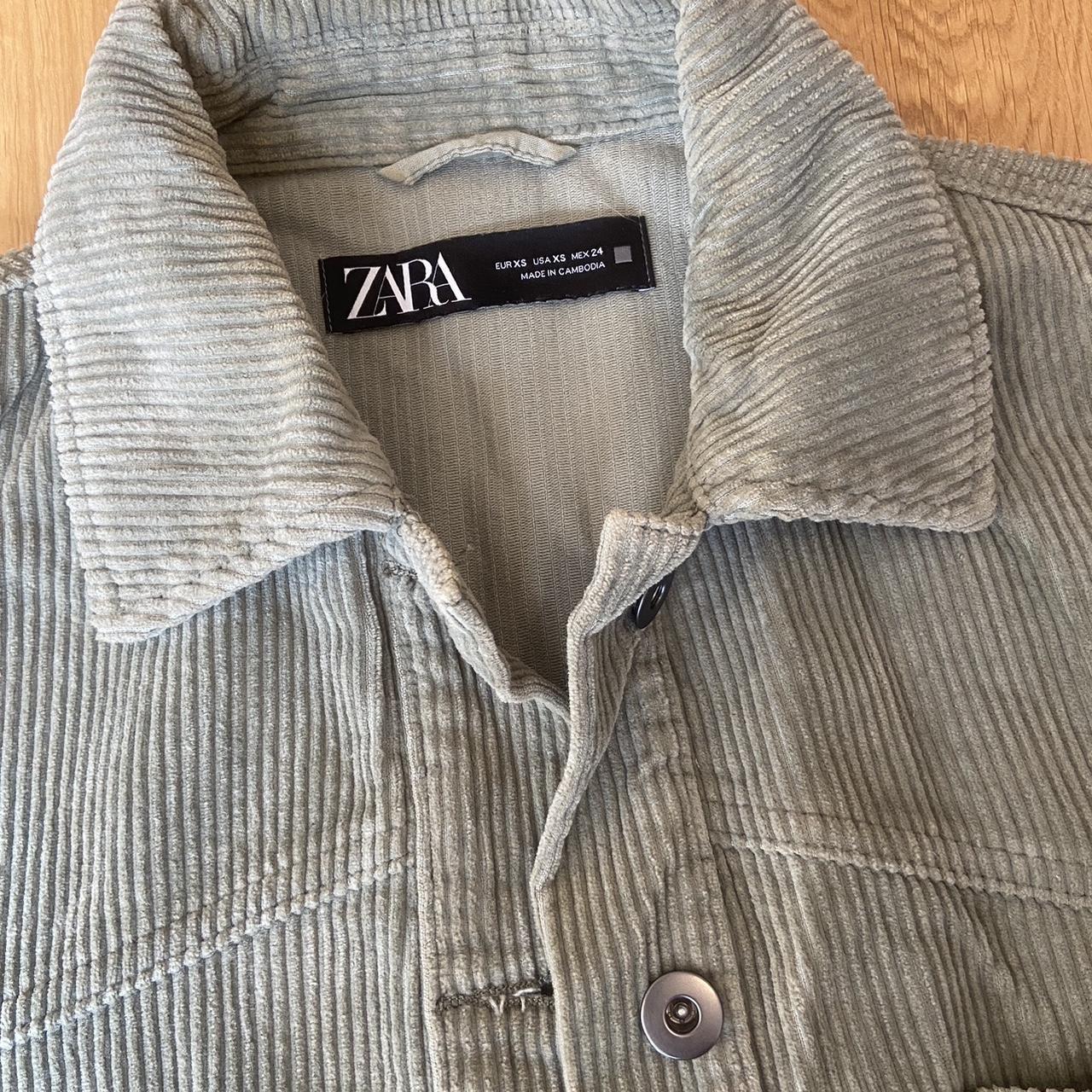 Zara corduroy overshirt shacket in