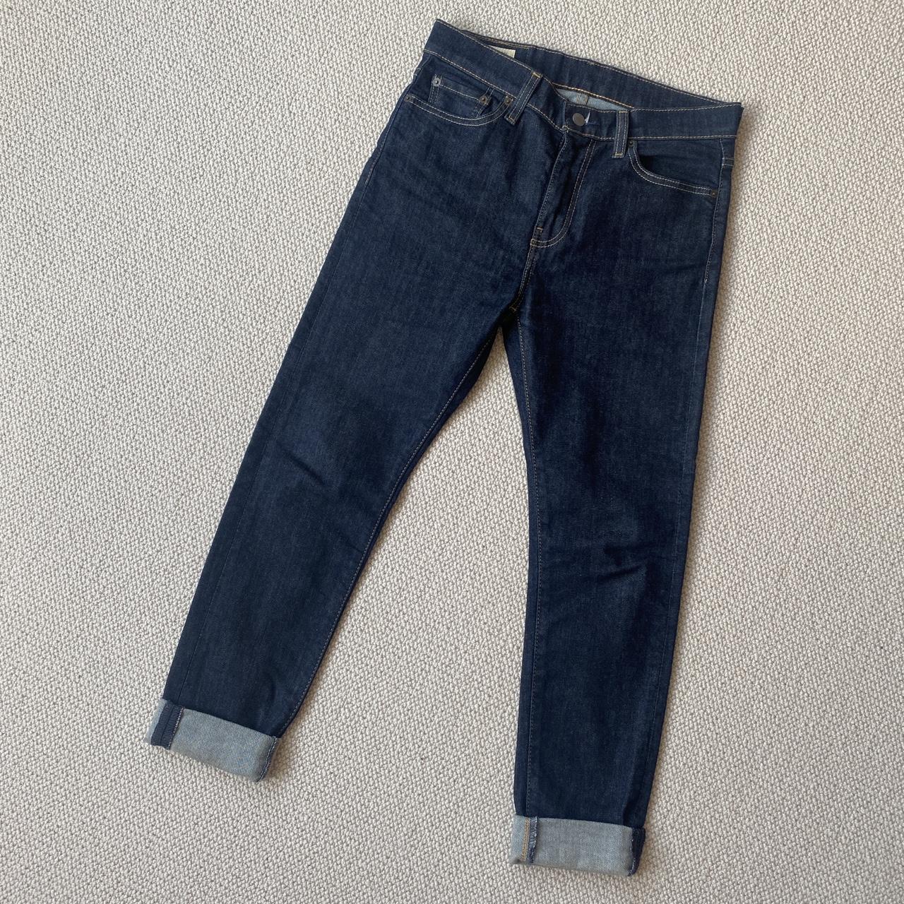 Levi’s 510 Dark Navy Blue Slim Denim... - Depop