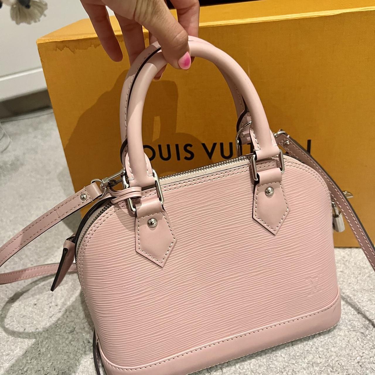 Pink Alma BB Louis Vuitton bag with box and dust bag - Depop