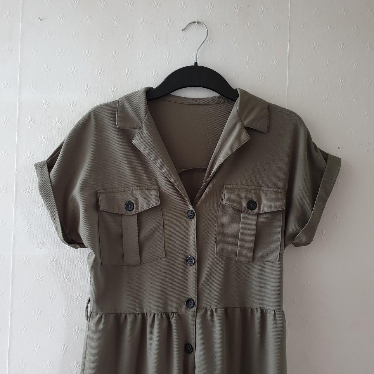 New Look Women's Khaki Jumpsuit | Depop