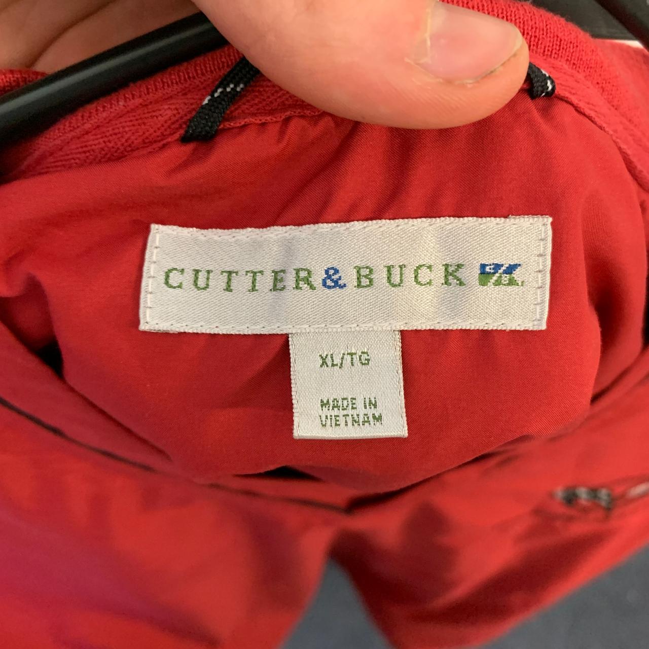 Cutter & Buck Men's Red Jacket Depop