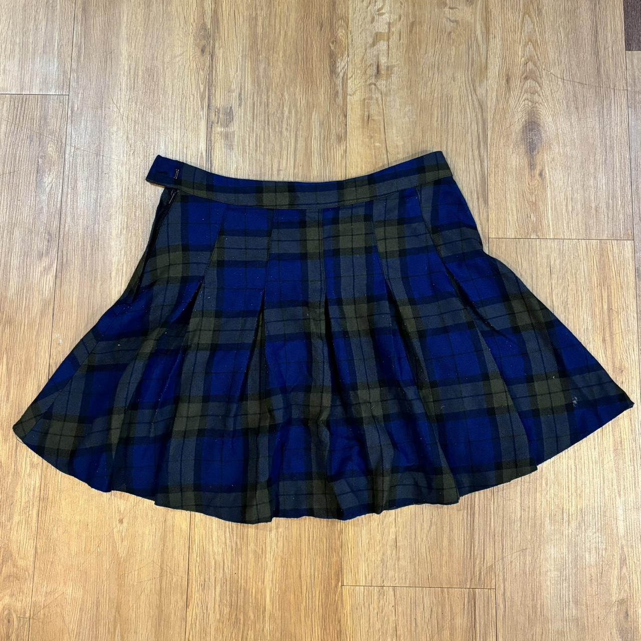 Green plaid skirt h&m best sale