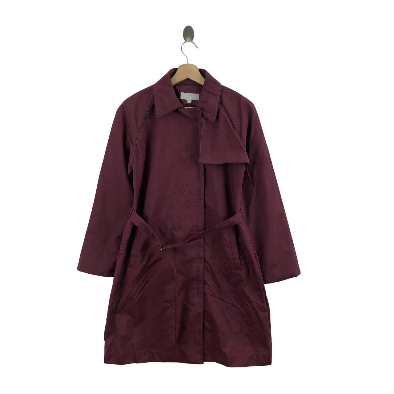 Calvin klein burgundy coat best sale