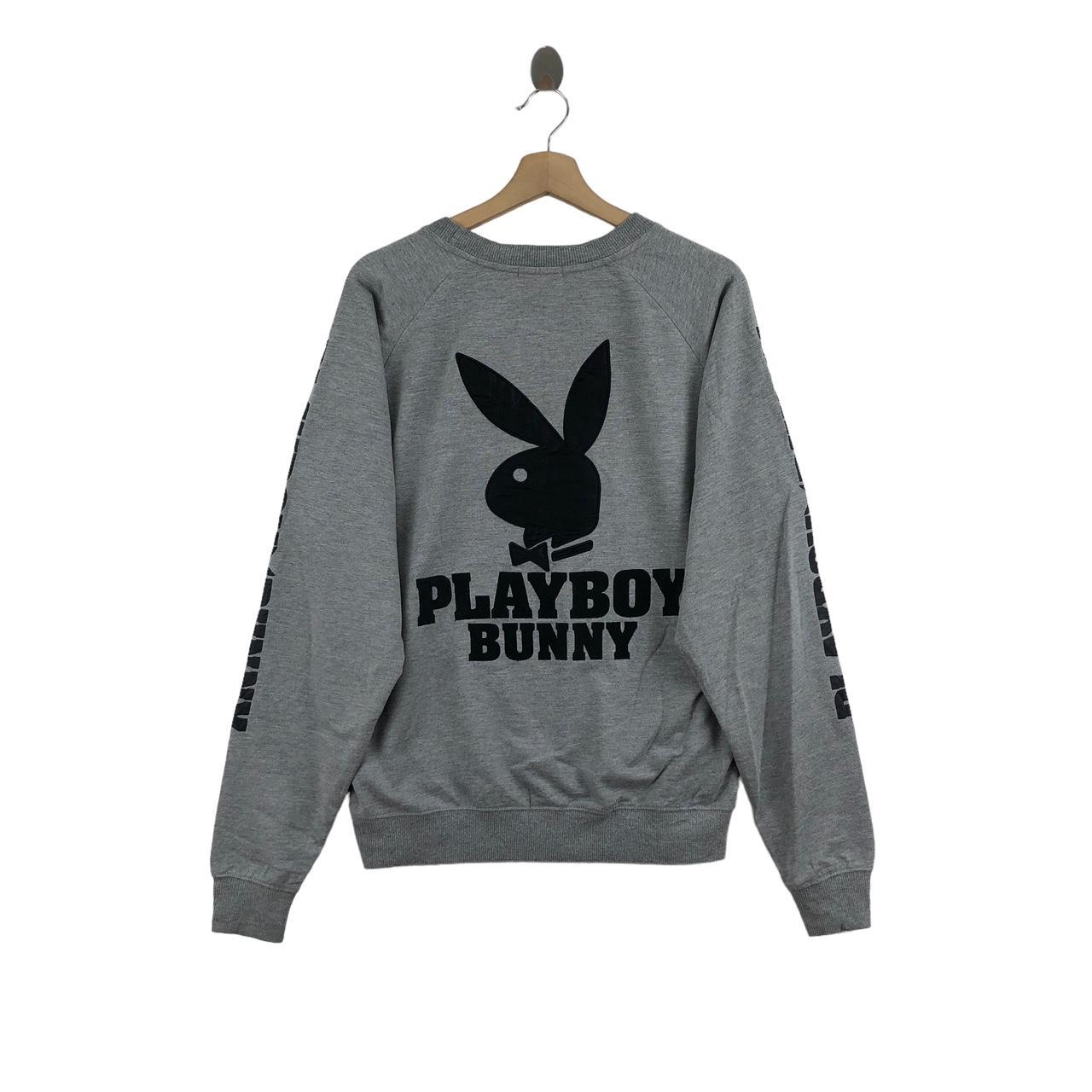 Vintage PLAYBOY Sweatshirt Big Logo Embroidered... Depop