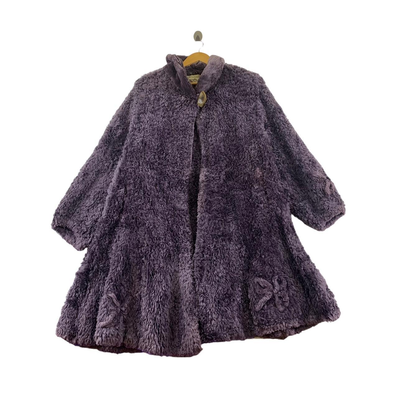 Paula lishman ビーバーファー ジャケット コート パープル Vintage Designer Paula Lishman Knit Fur Sample | Depop